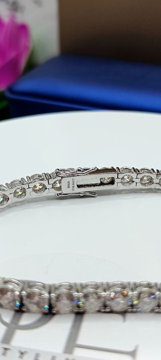 Bracciale Tennis Moissanite Certificata