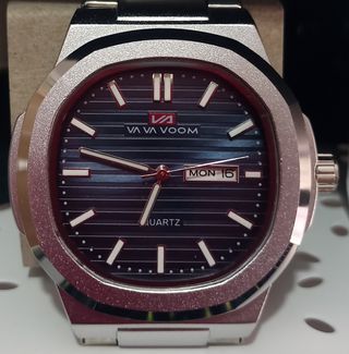 Reloj VAVA VOOM Caballero Negro y Plateado