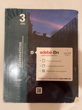 Libro Matemáticas 3 ESO, bloque 1.