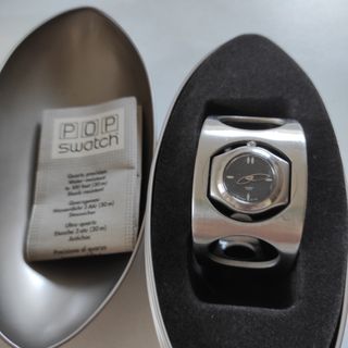 Orologio Swatch POP Argento/Nero