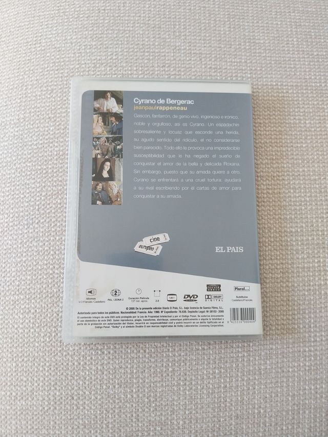 DVD Cyrano de Bergerac (Francés/Español)