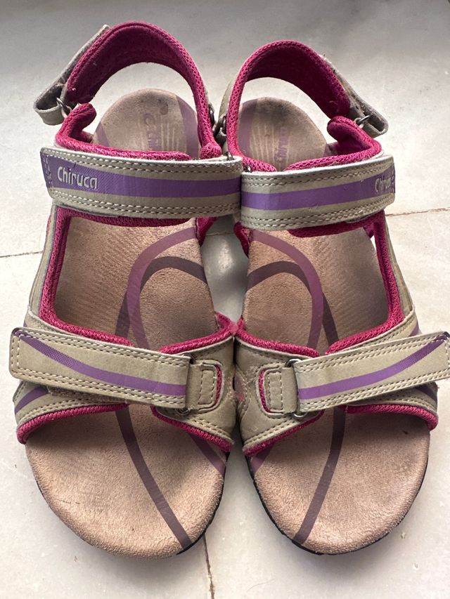 Sandalias Chiruca Beige y Rosa