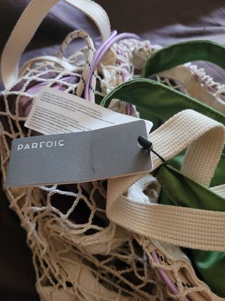 Bolso Parfois Malla Verde Multicolor Nuevo