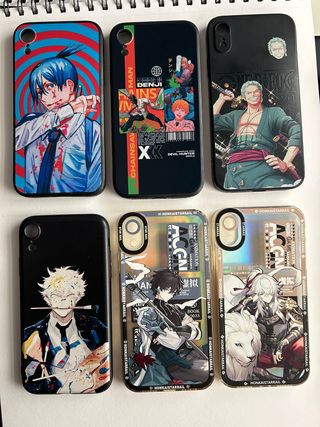 Confezione da 6 custodie per iPhone XR Anime