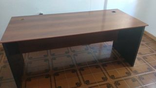 Escritorio Oficina Marrón y Negro
