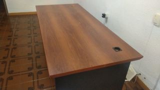 Escritorio Oficina Marrón y Negro
