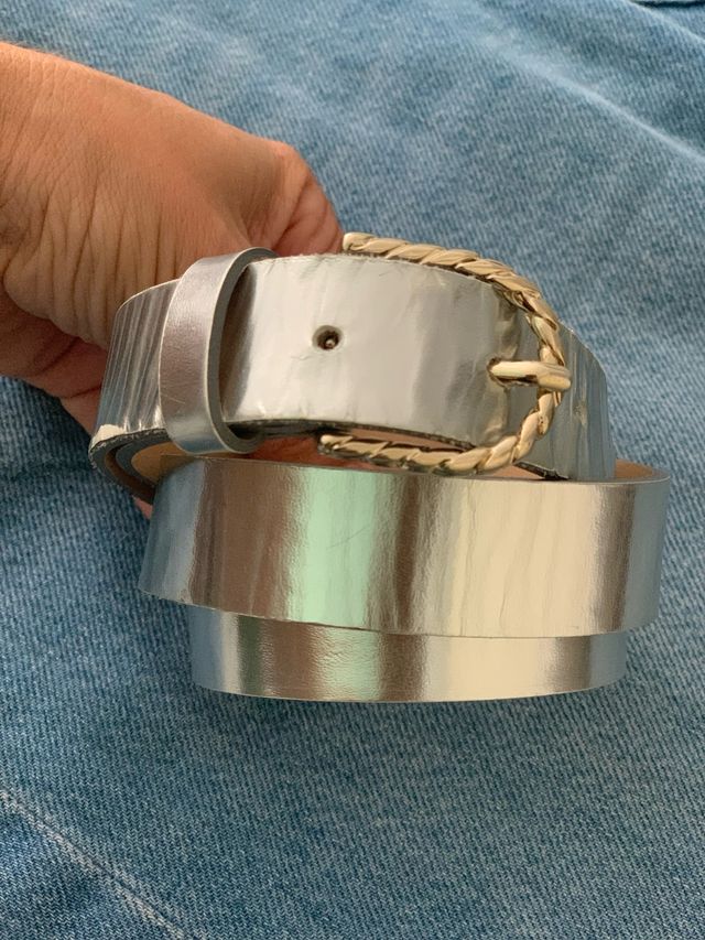 Cinturón Sezane plateado 95 cm