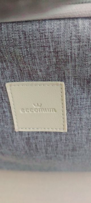 Mochila Pañalera Cuna Portátil Gris