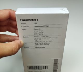 Power Bank Thunelec ZT7 Nuevo