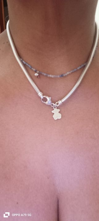 Gargantilla y pulsera Tous plata oso
