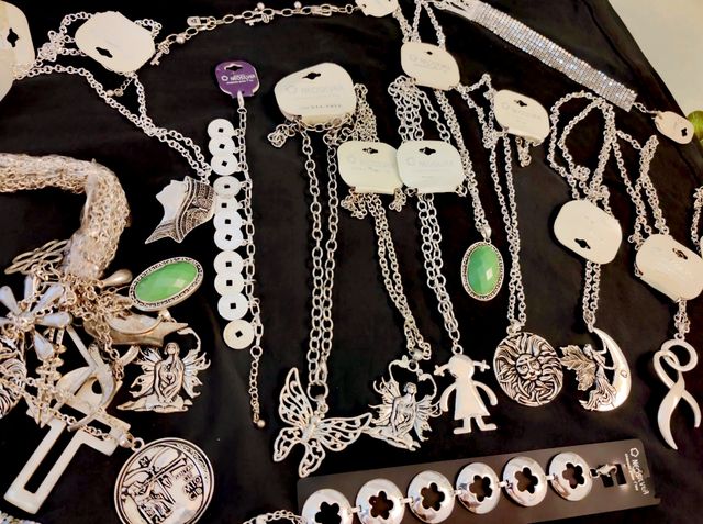 Lote nuevo 24 piezas bañadas en plata