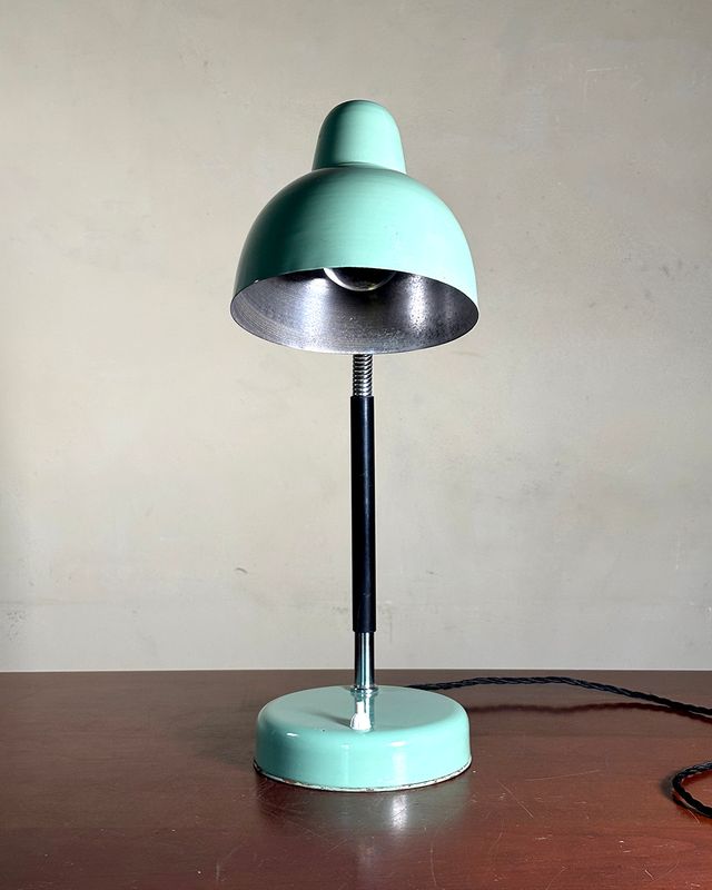 Lampada ministeriale vintage collo d'oca anni '50
