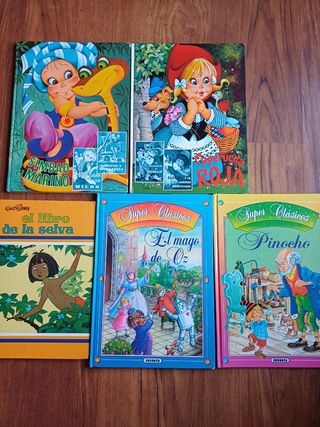 Lote 5 cuentos infantiles años 80