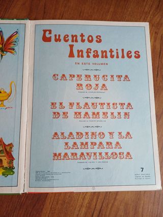 Lote 5 cuentos infantiles años 80