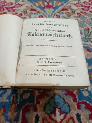 Antichissimo dizionario tascabile tedesco-francese
