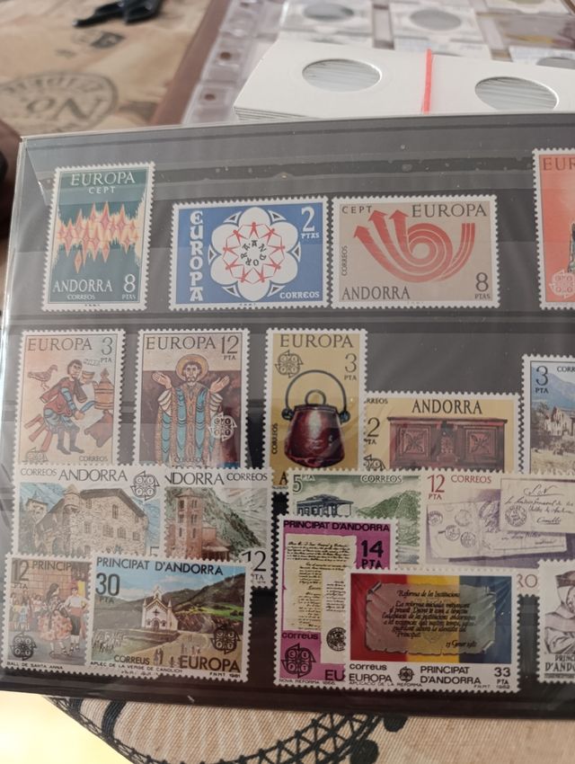  Andorra sellos 1972-1992 Tema Europa nuevos