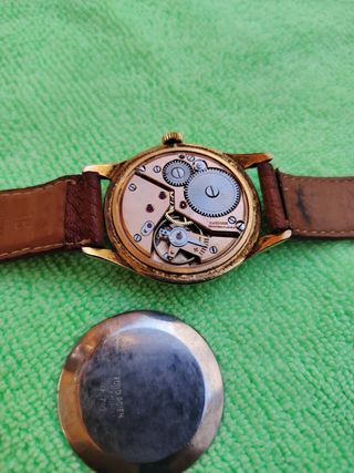 Reloj Suizo Vintage Chapado Oro Años 60 