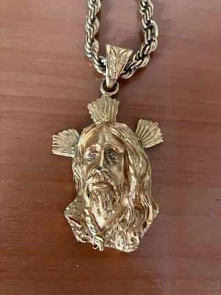 Cadena chapada oro 24k con colgante Jesús