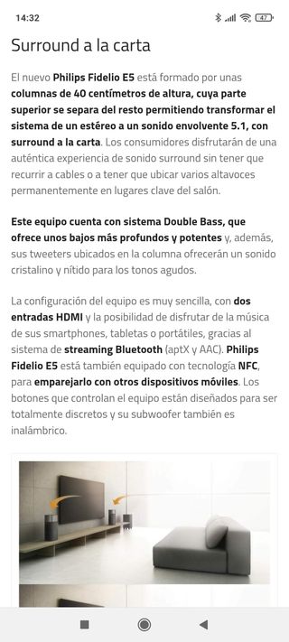 Altavoces Philips Fidelio E5