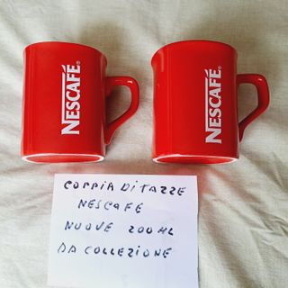tazze Nescafe rosse 200 ml