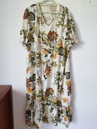 Vestido Largo Estampado Shein