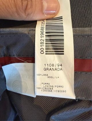 Traje Emidio Tucci Lana Gris Corte Clásico
