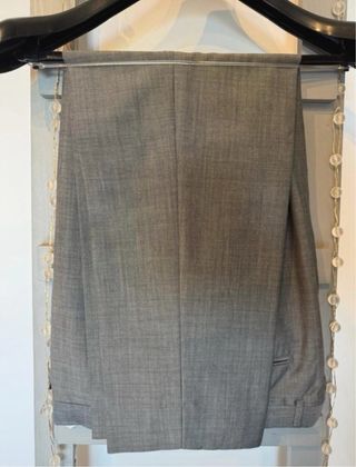 Traje Emidio Tucci Lana Gris Corte Clásico