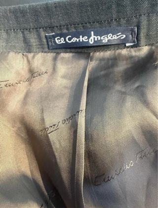Traje Emidio Tucci Lana Gris Corte Clásico