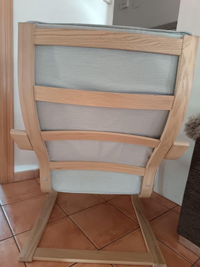 Sillón Poäng Ikea Madera gris en perfecto estado