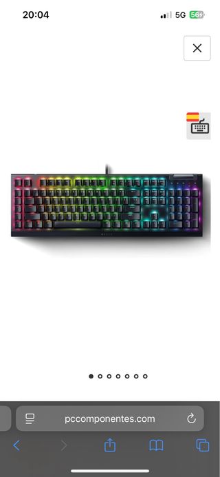 Teclado Razer BlackWidow V4 X Mecánico