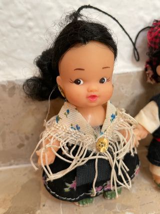 Coppia di bambole, folklore spagnolo, costumi regionali