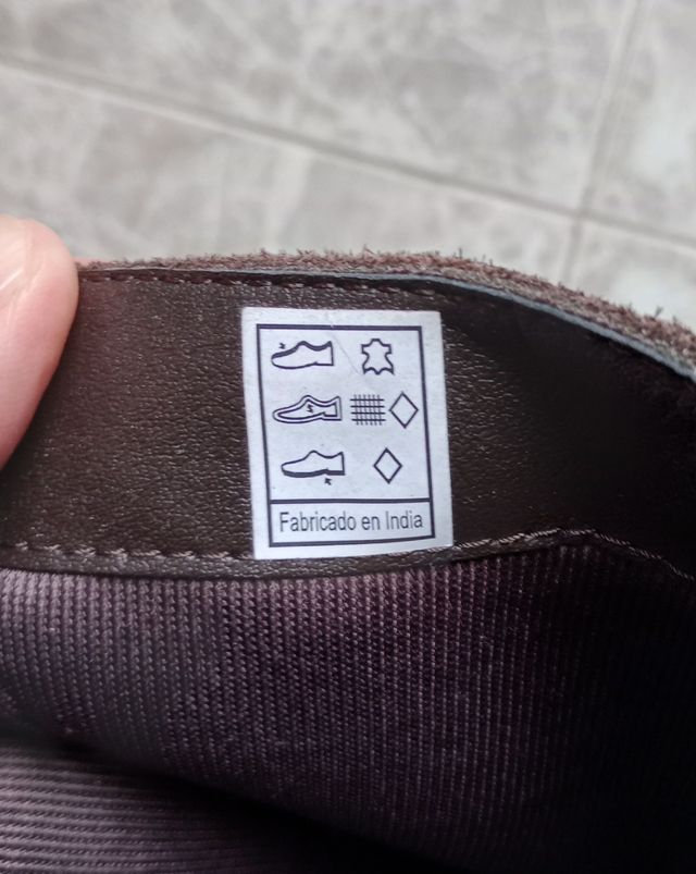 Botas de piel marrón talla 37