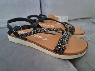 Sandalias Gioseppo Piel Negras Nuevas