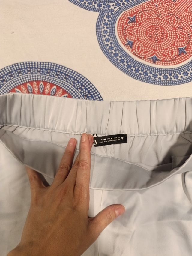 Pantalones azul plateados