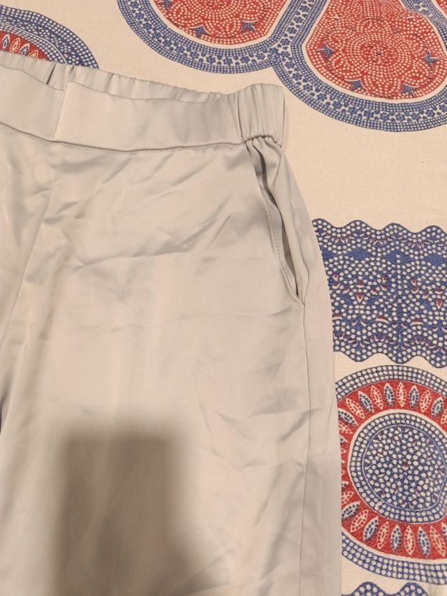 Pantalones azul plateados