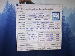 Procesador Intel i9 9900K