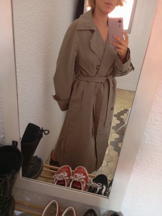 Gabardina H&M color Cámel