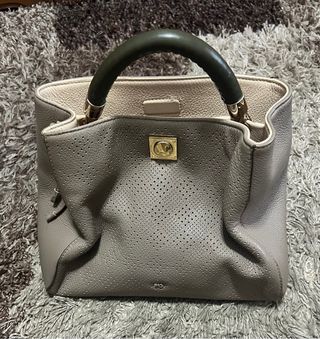 Bolso  Piel Purificación García Color Taupe 