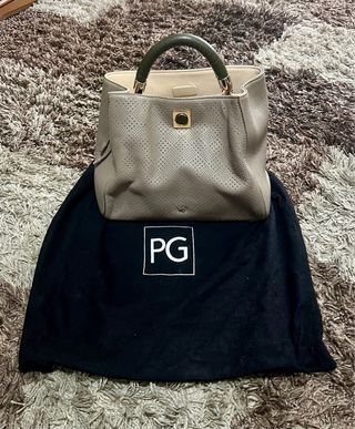 Bolso  Piel Purificación García Color Taupe 