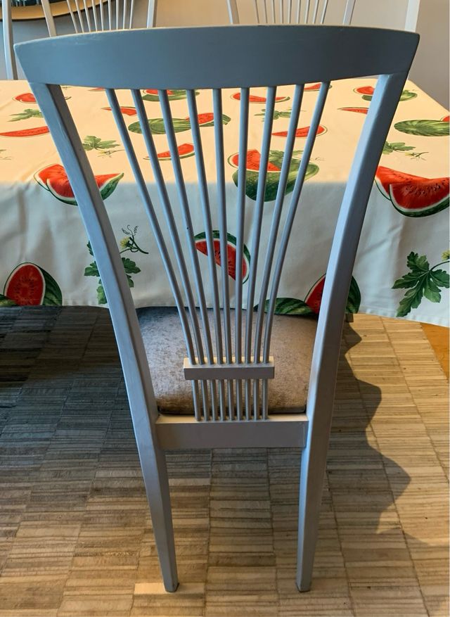 Sillas de comedor grises ( 8 unidades )