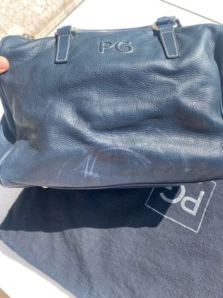 Bolso de mano PG piel azul marino