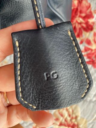 Bolso de mano PG piel azul marino