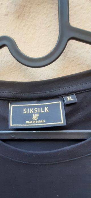 Camiseta SikSilk Negra Hombre