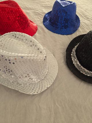 Confezione da 4 cappelli da festa per bambini con paillettes