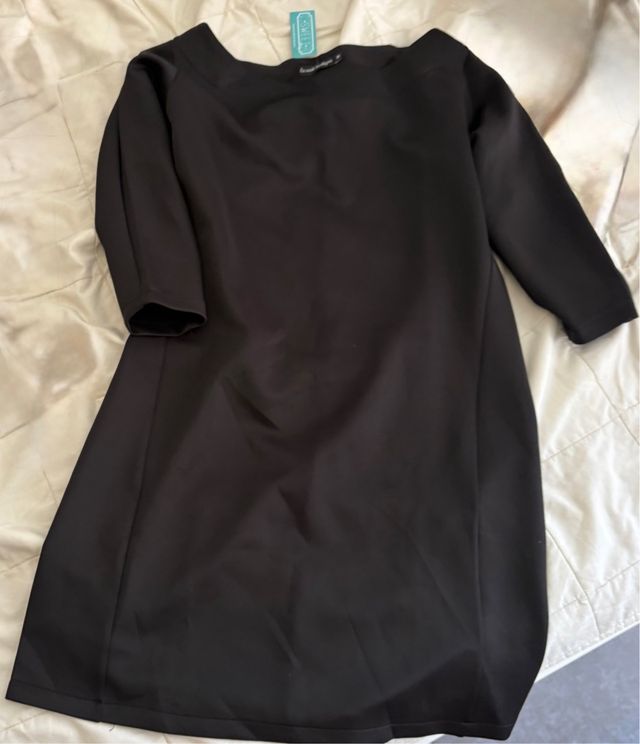 Vestido midi negro elegante Talla M