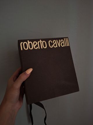 Foulard Roberto Cavalli oro e blu
