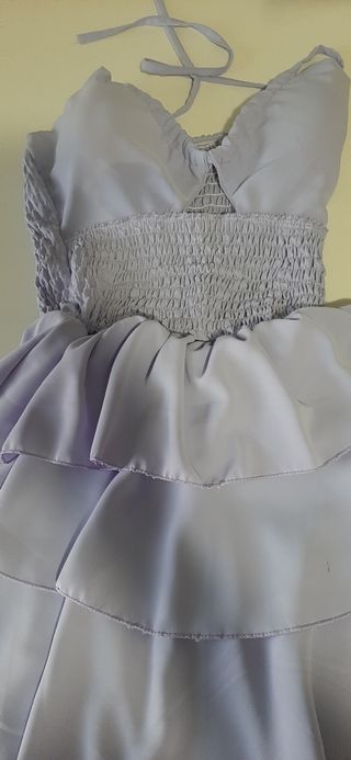 Abitino lilla con volantini