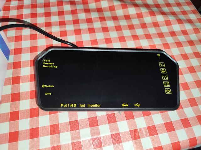 Monitor TFT LCD Color 7 para Marcha Atrás