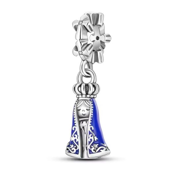 Charm Virgen María Plata pulsera Pandora collar