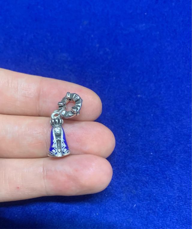 Charm Virgen María Plata pulsera Pandora collar
